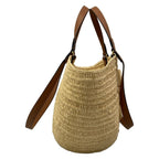 Loewe Tote Bag Eclipse Basket Medium Beige Dark Brown — view 2