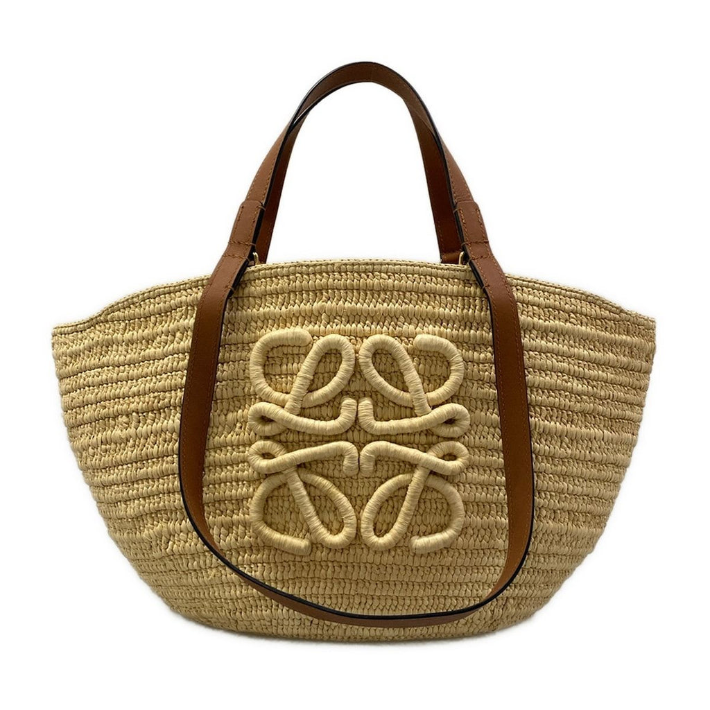 Loewe Tote Bag Eclipse Basket Medium Beige Dark Brown