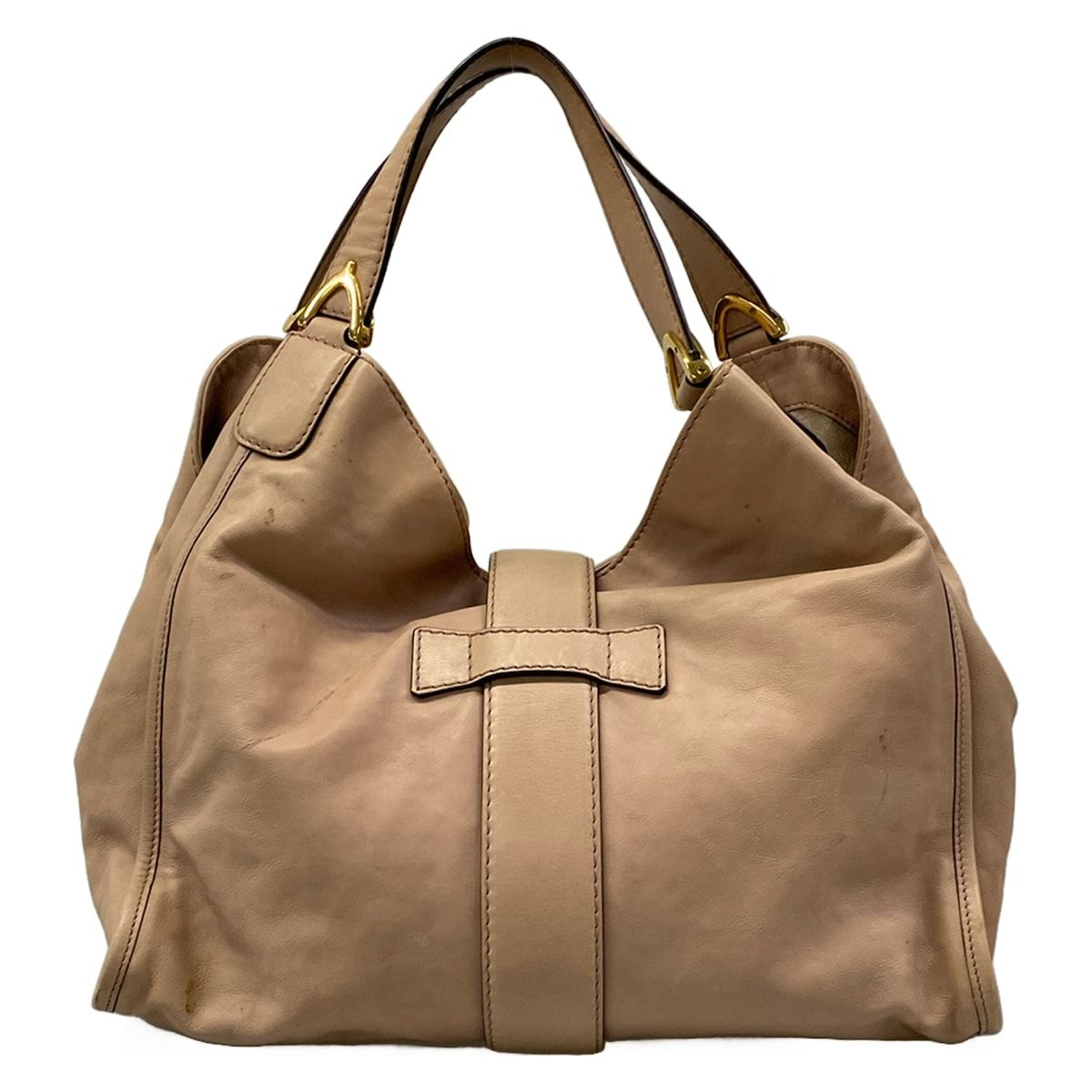 Gucci Handbag Soft Stirrup Pink Beige Leather — view 3