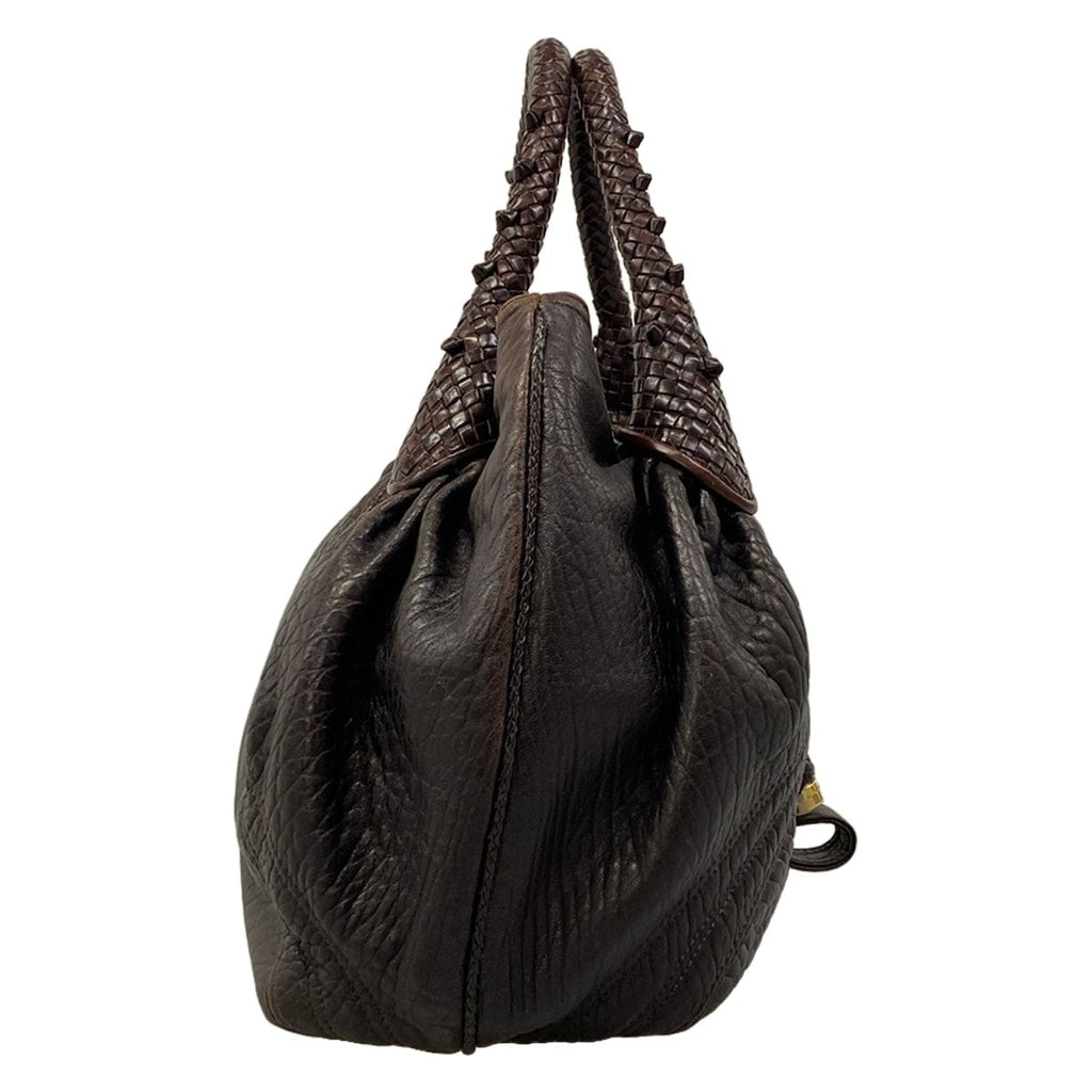 Fendi Handbag Spy Bag Dark Brown Leather — view 2