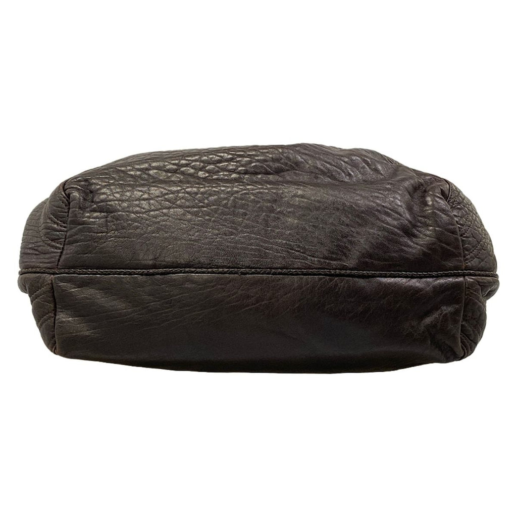 Fendi Handbag Spy Bag Dark Brown Leather — view 5