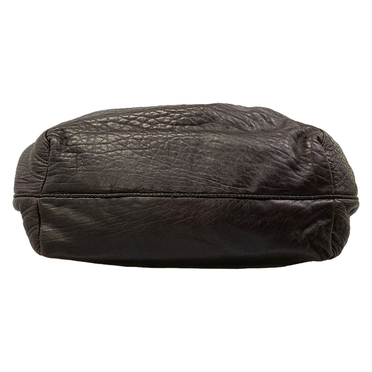 Fendi Handbag Spy Bag Dark Brown Leather — view 5