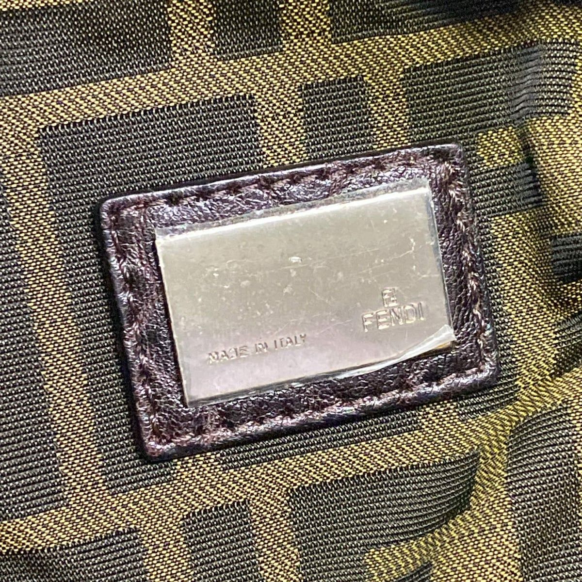 Fendi Handbag Spy Bag Dark Brown Leather — view 8