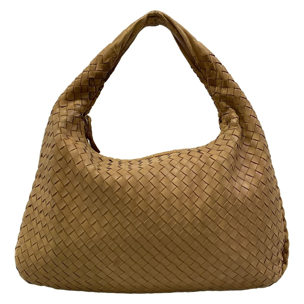 Bottega Veneta Handbag Intrecciato Brown Leather
