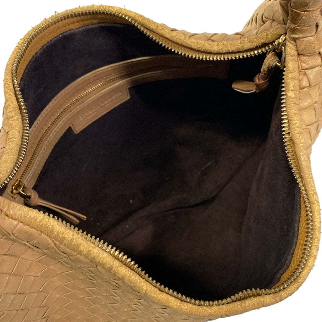 Bottega Veneta Handbag Intrecciato Brown Leather — view 7