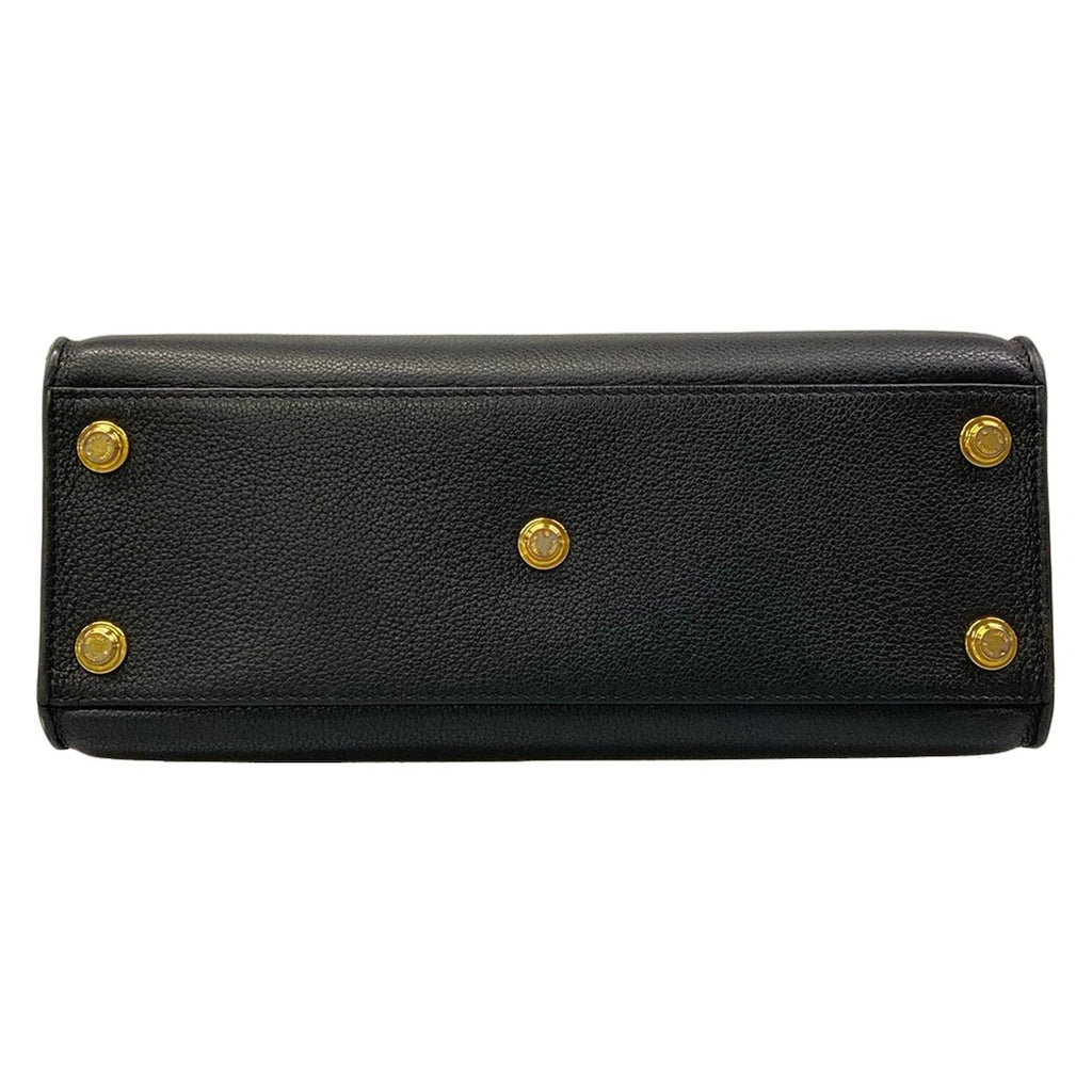 Louis Vuitton Tote Bag Monogram on My Side MM Noir Leather — view 5