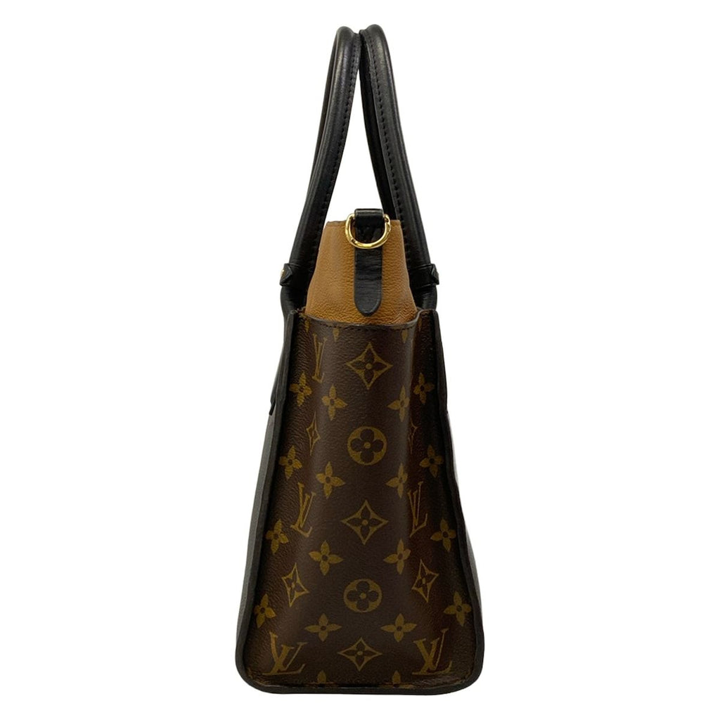 Louis Vuitton Tote Bag Monogram on My Side MM Noir Leather — view 4