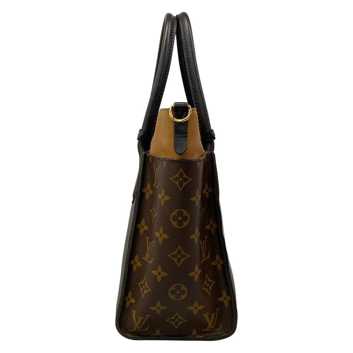 Louis Vuitton Tote Bag Monogram on My Side MM Noir Leather — view 4