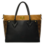 Louis Vuitton Tote Bag Monogram on My Side MM Noir Leather