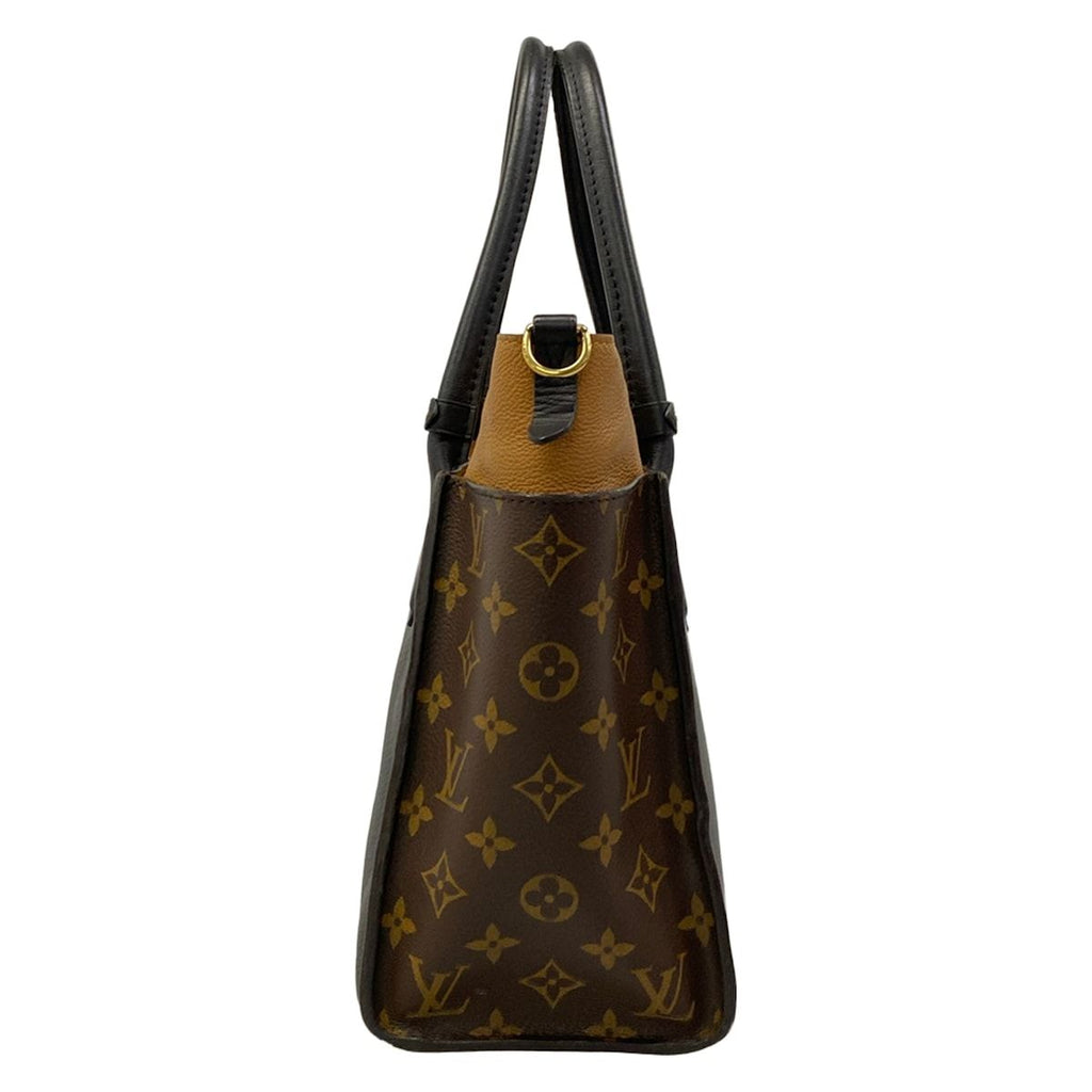Louis Vuitton Tote Bag Monogram on My Side MM Noir Leather — view 2