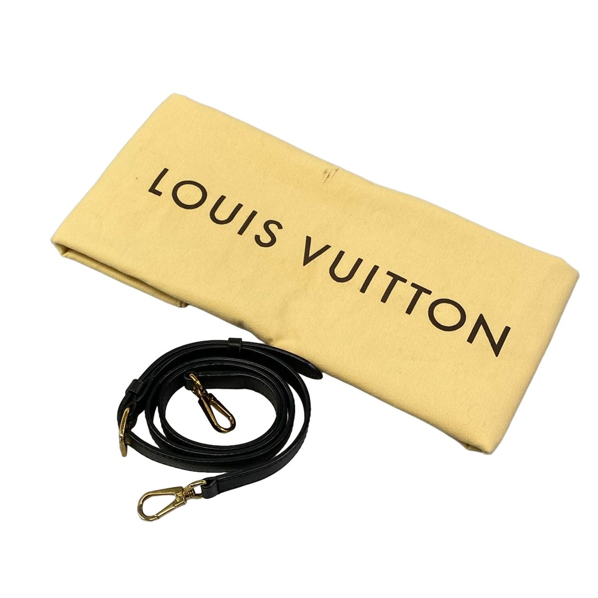 Louis Vuitton Tote Bag Monogram on My Side MM Noir Leather — view 8