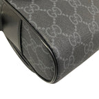 Gucci Shoulder Bag GG Plus Supreme Black Dark Gray Leather — view 6
