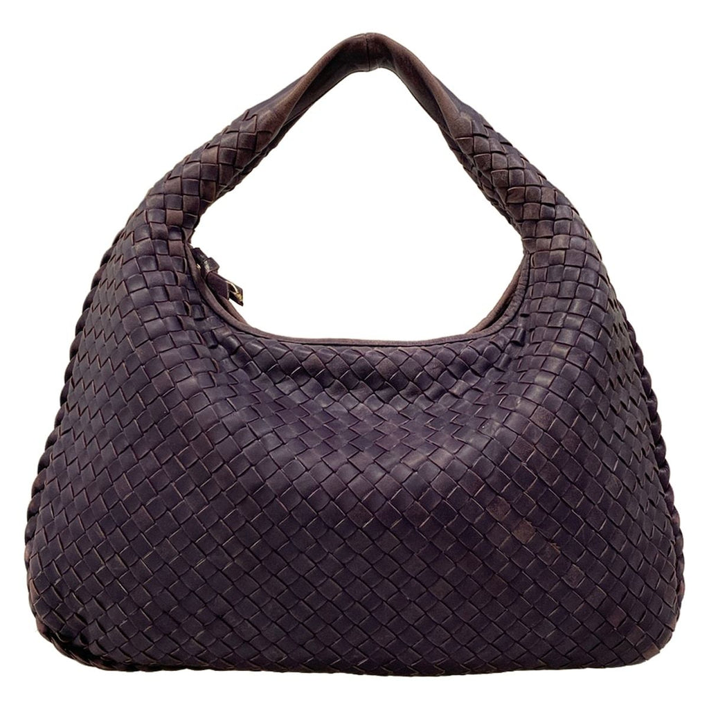 Bottega Veneta Handbag Intrecciato Purple Leather