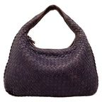 Bottega Veneta Handbag Intrecciato Purple Leather