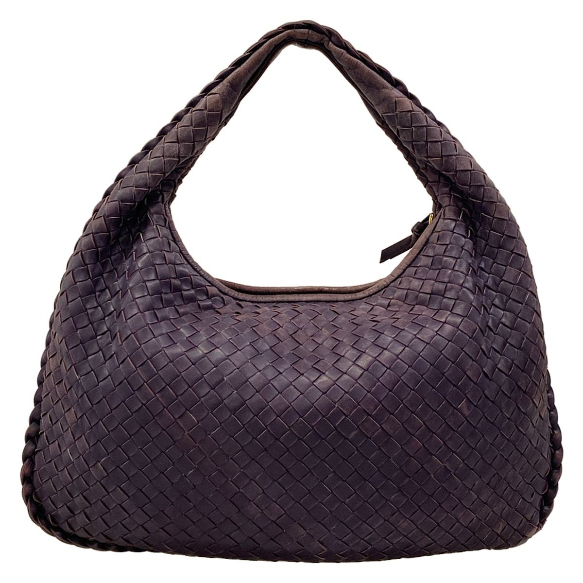 Bottega Veneta Handbag Intrecciato Purple Leather — view 3