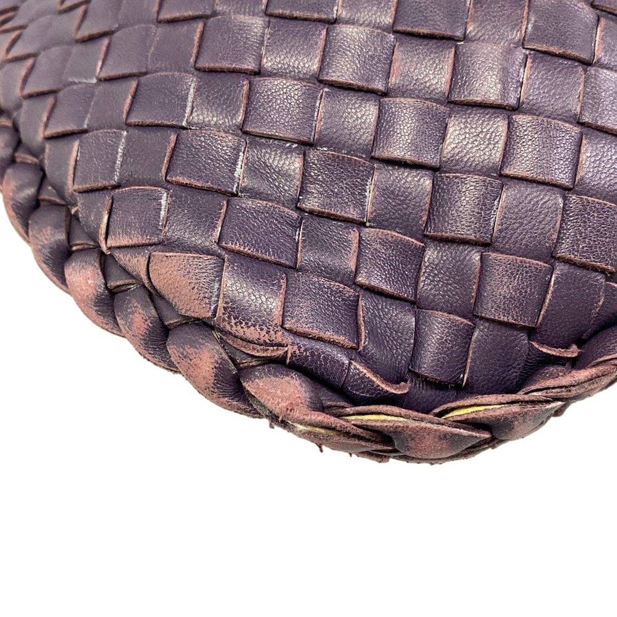 Bottega Veneta Handbag Intrecciato Purple Leather — view 6