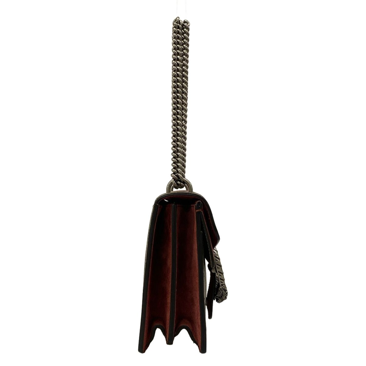Gucci Shoulder Bag Dionysus Beige Dark Brown Red Chain — view 2