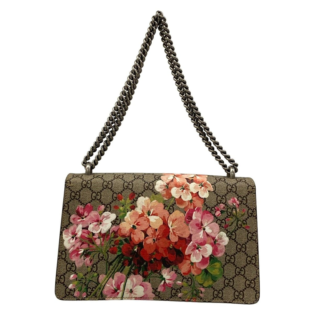 Gucci Shoulder Bag Dionysus Beige Dark Brown Red Chain — view 3