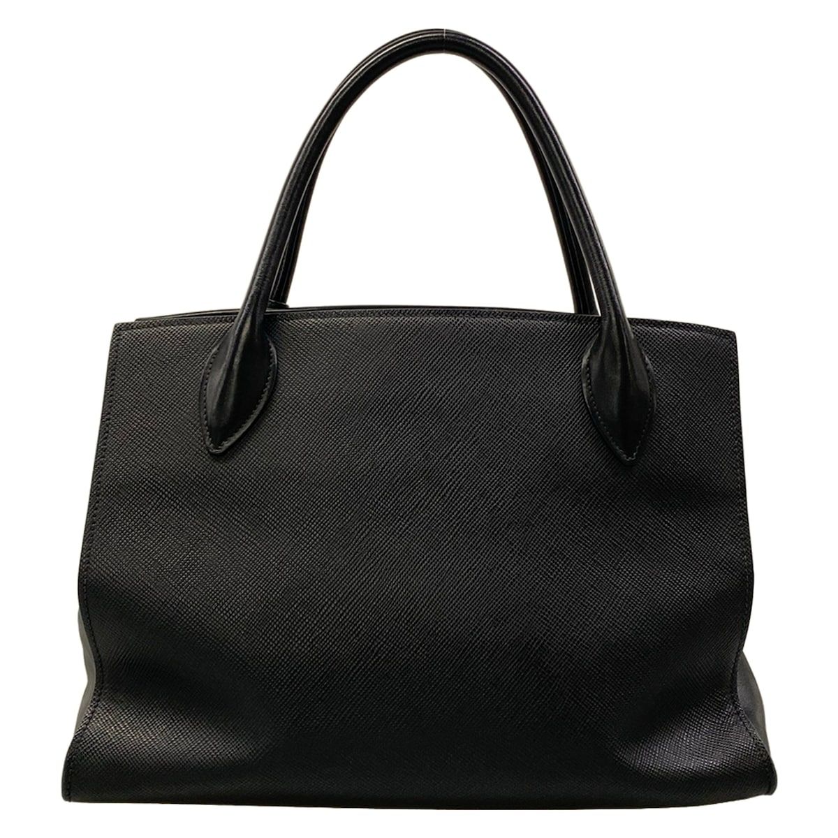 Prada Handbag Monochrome Bag Black Leather — view 3