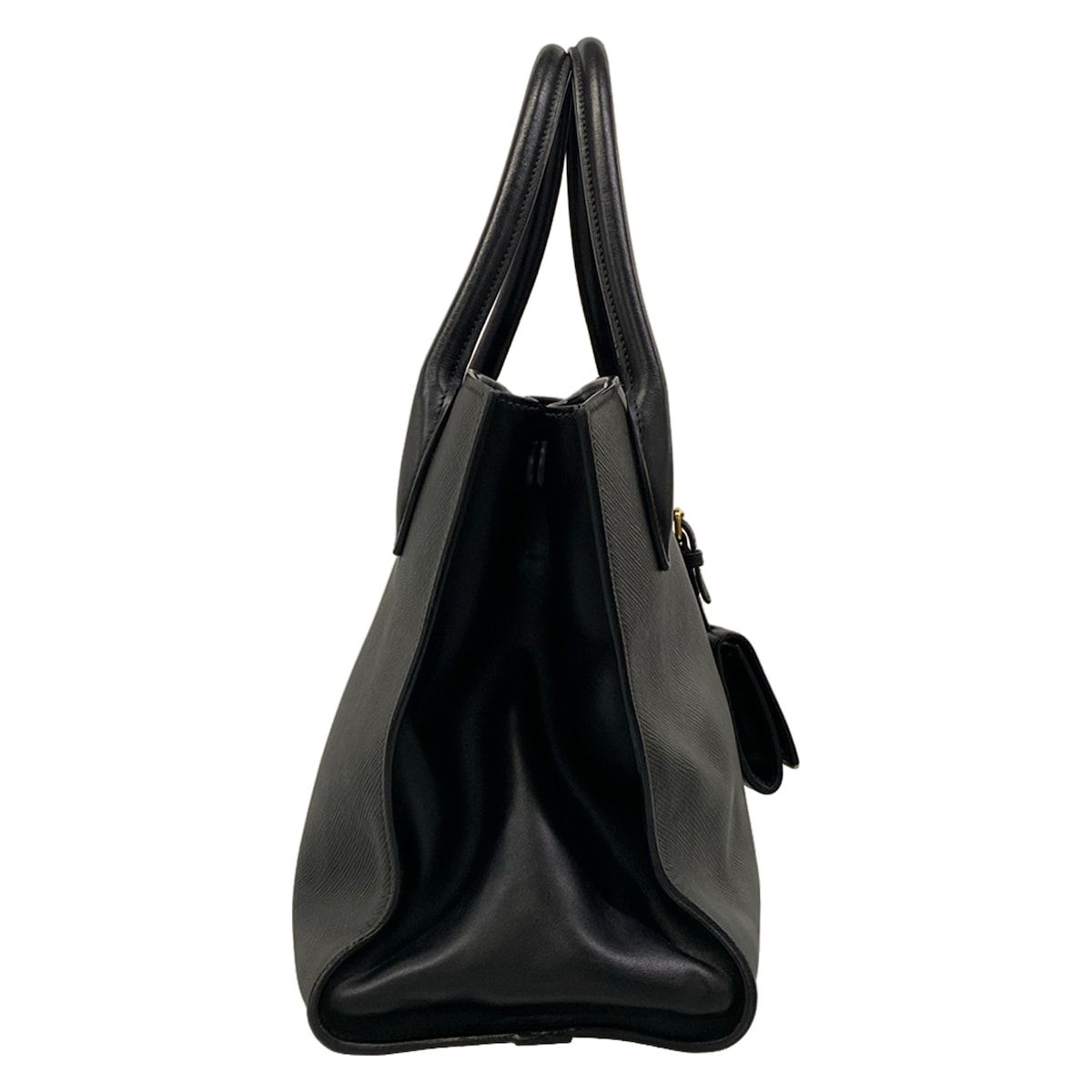 Prada Handbag Monochrome Bag Black Leather — view 2