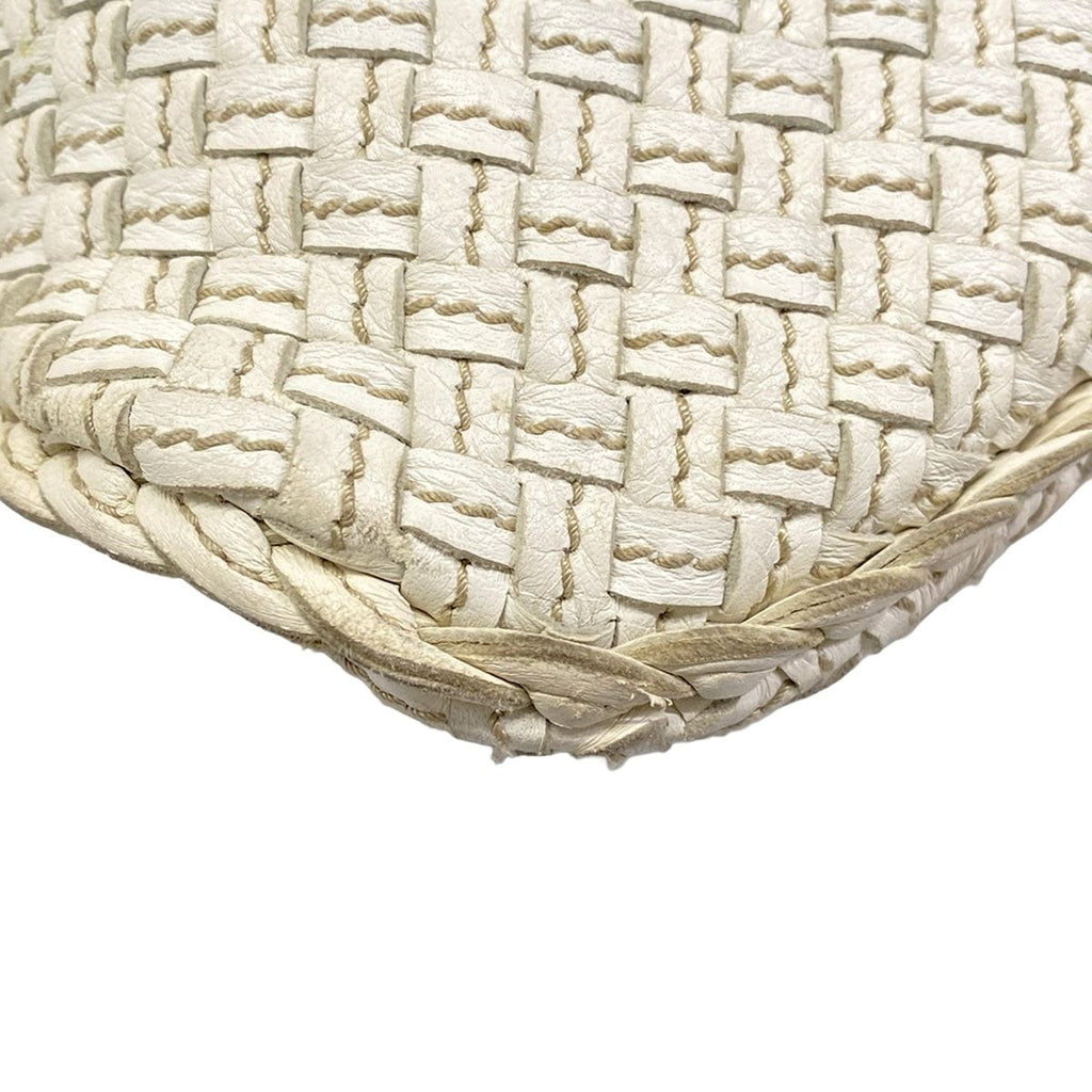 Bottega Veneta Handbag Intrecciato White Leather — view 6