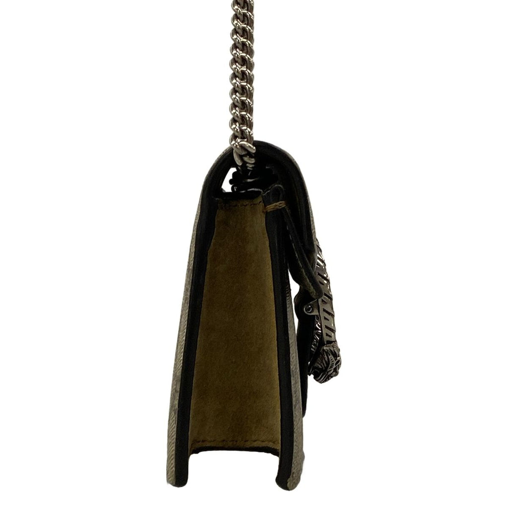 Gucci Shoulder Bag Dionysus Beige Dark Brown Chain — view 2