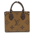 Louis Vuitton Monogram Reverse On The Go Mini BB Brown Tote Bag