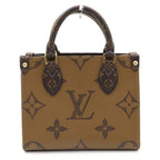 Louis Vuitton Monogram Reverse On The Go Mini BB Brown Tote Bag