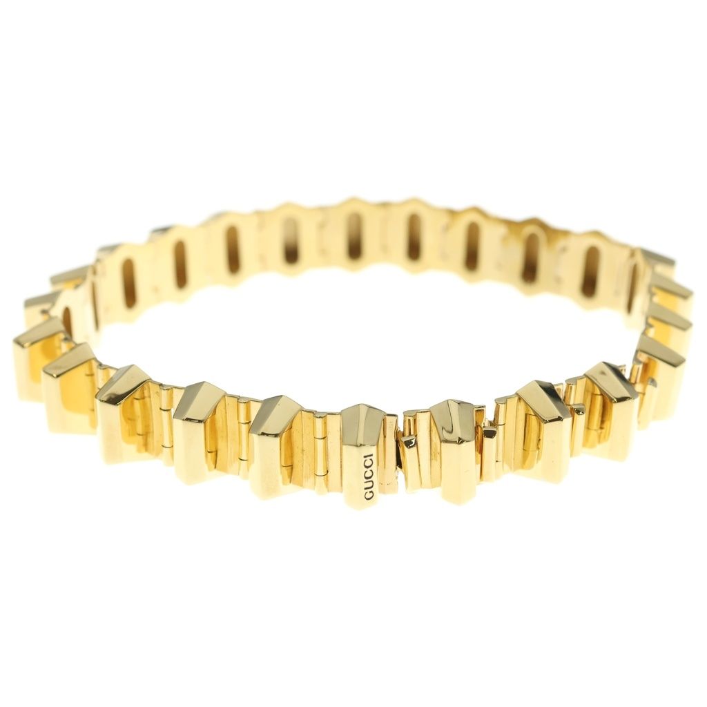 Gucci Choker Necklace with Geometric Studs Gold