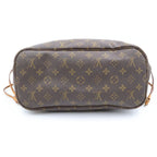 Louis Vuitton Neverfull MM Tote Shoulder Bag Monogram Leather Brown — view 4