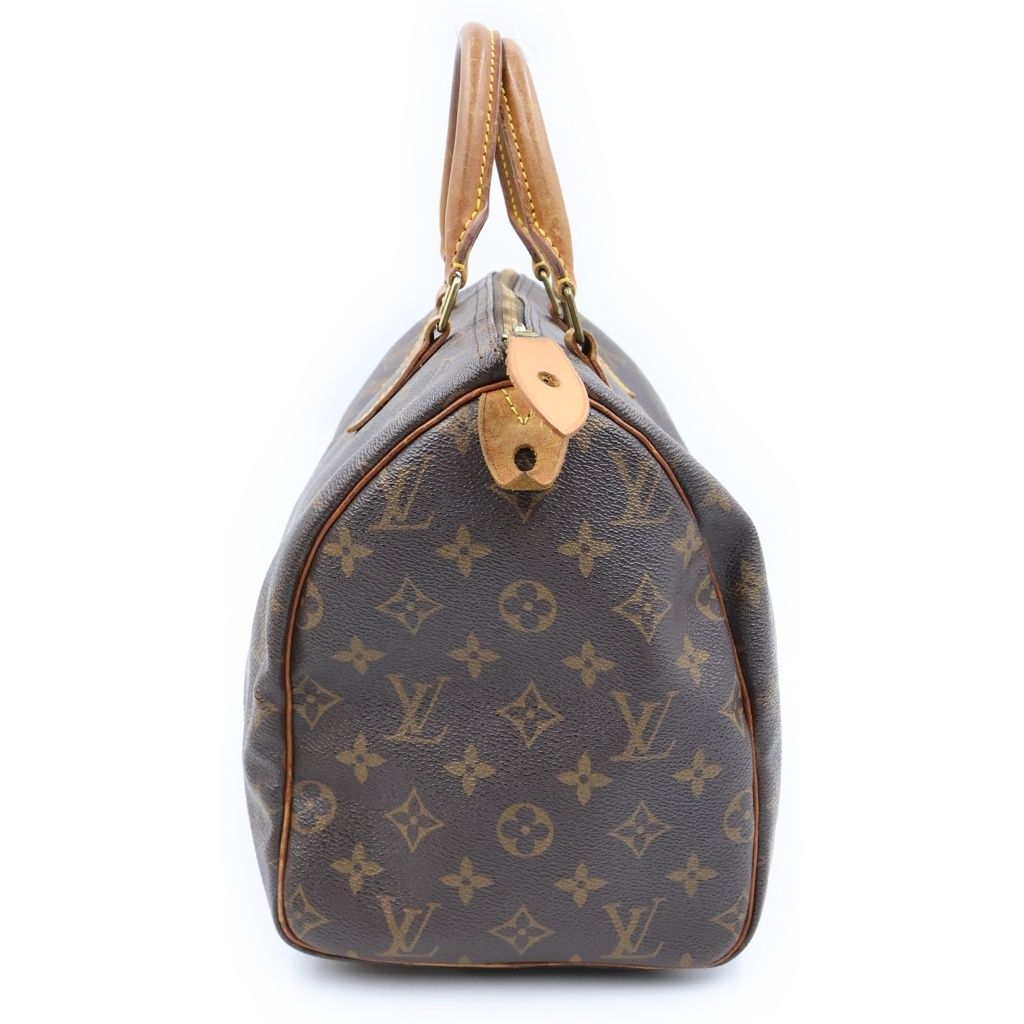 Louis Vuitton Speedy 30 Boston Bag Leather Brown — view 3