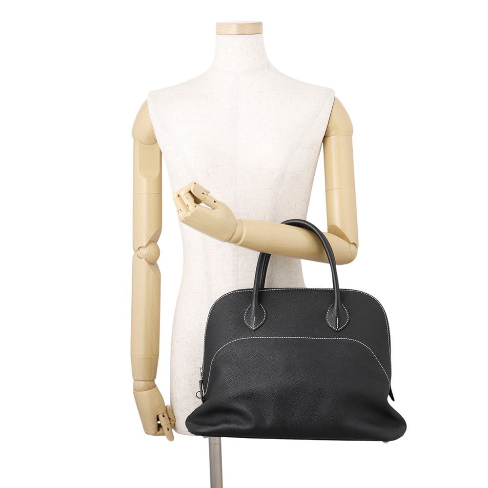 Hermes Bolide Relax 35 Black Silver Epsonsouple — view 4