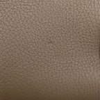 Hermes Handbag Sac Vero Etoupe Silver Taurillon Clemence Bag — view 6