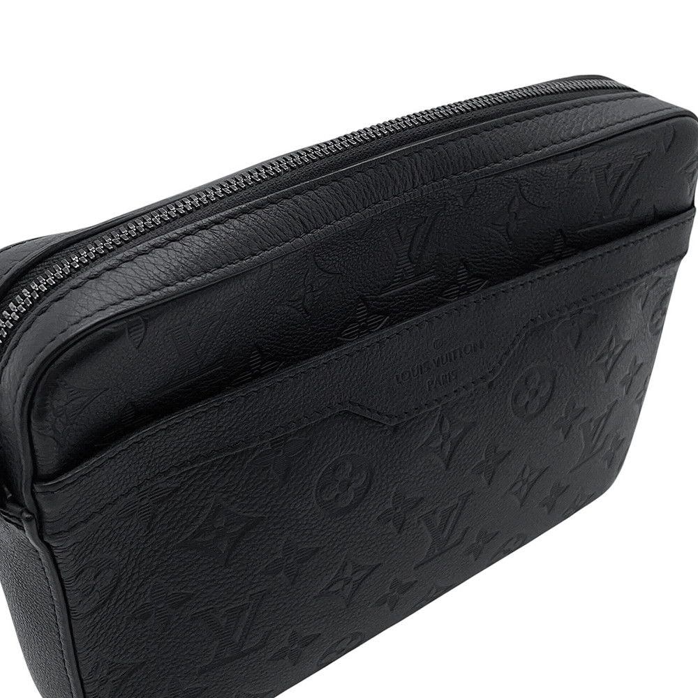 Louis Vuitton Shoulder Bag Monogram Shadow Trio Messenger Black — view 6
