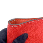 Hermes Double Sens Rouge Duces Bougainvillea Taurillon Clemence Swift Reversible — view 8
