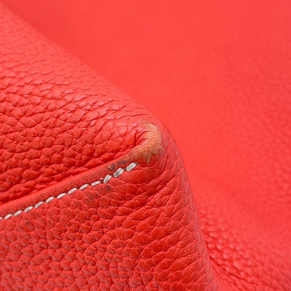 Hermes Double Sens Rouge Duces Bougainvillea Taurillon Clemence Swift Reversible — view 7