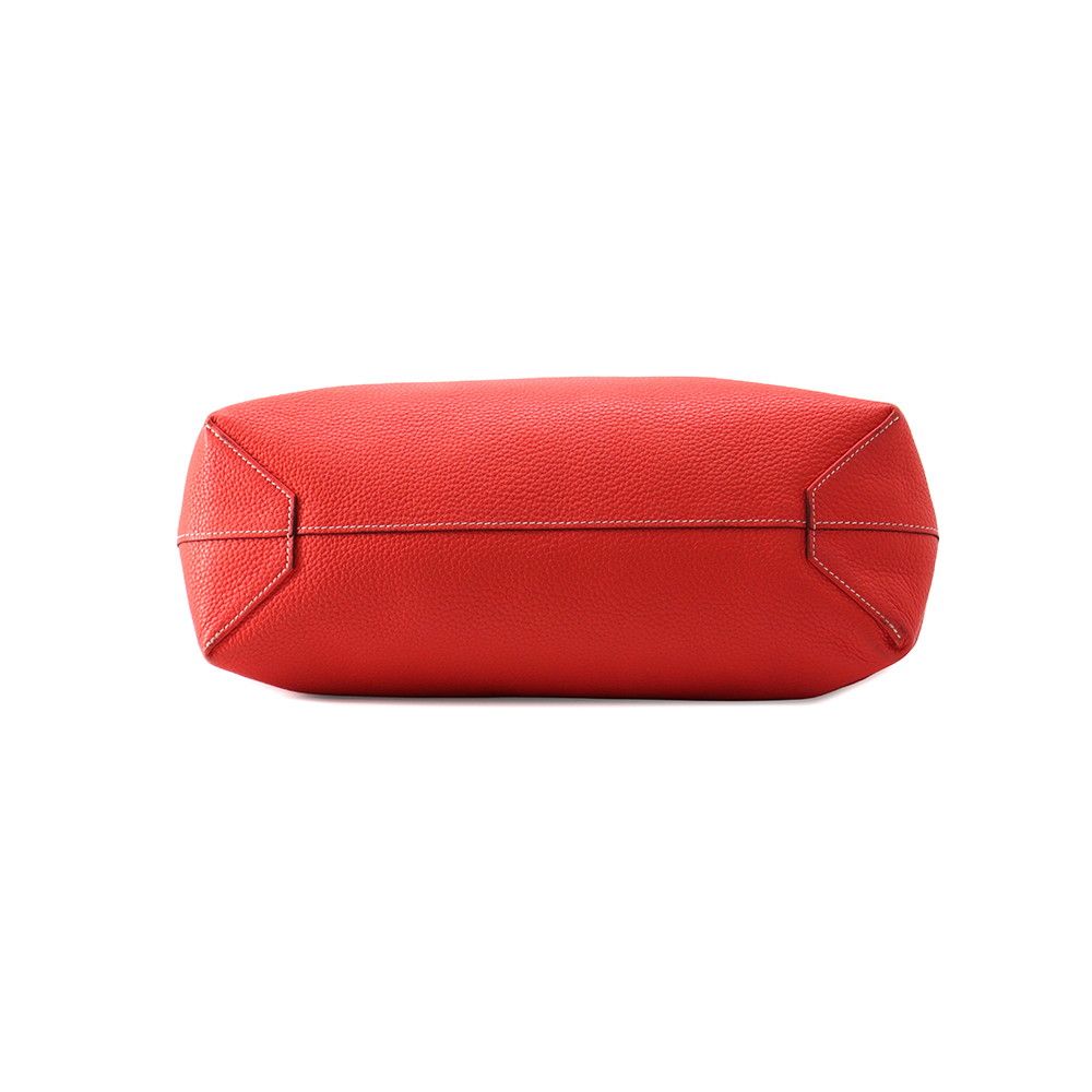 Hermes Double Sens Rouge Duces Bougainvillea Taurillon Clemence Swift Reversible — view 4