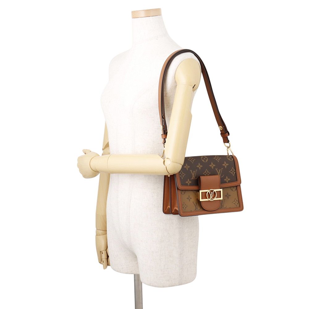 Louis Vuitton Shoulder Bag Monogram Reverse Dauphine Black — view 4