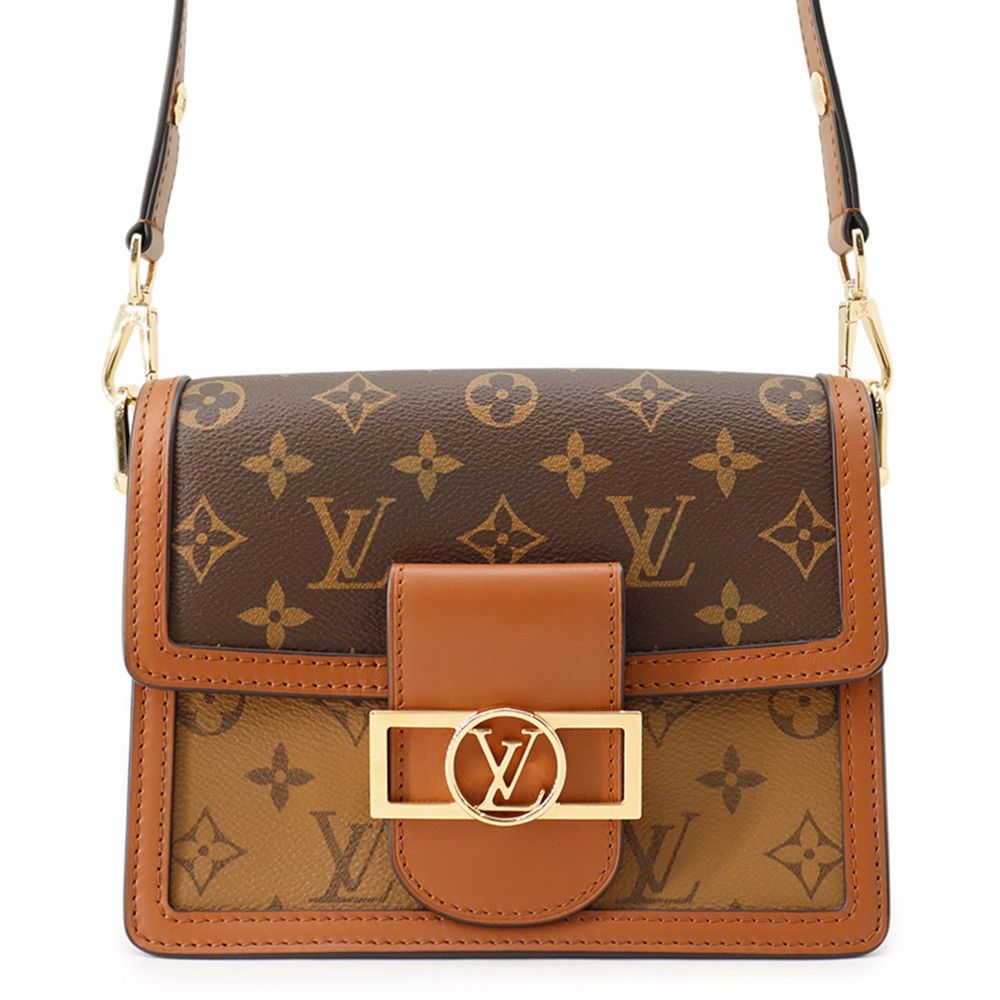 Louis Vuitton Shoulder Bag Monogram Reverse Dauphine Black
