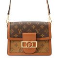 Louis Vuitton Shoulder Bag Monogram Reverse Dauphine Black