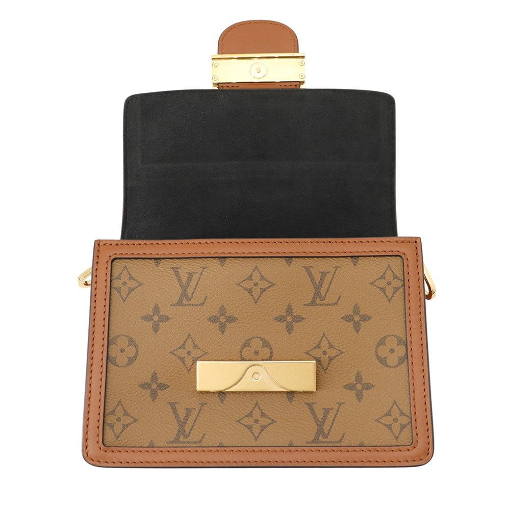 Louis Vuitton Shoulder Bag Monogram Reverse Dauphine Black — view 6