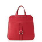 Hermes Handbag Rouge Casaque Silver Taurillon Clemence 2-Way