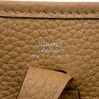 Hermes Shoulder Bag Evelyne TPM 111 Amazon Biscuit Silver Taurillon Clemence — view 8