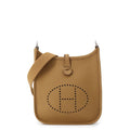 Hermes Shoulder Bag Evelyne TPM 111 Amazon Biscuit Silver Taurillon Clemence