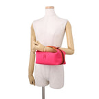 Hermes Pouch Bride-a-Brac PM Hibiscus Silver Canvas Case — view 4
