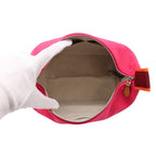 Hermes Pouch Bride-a-Brac PM Hibiscus Silver Canvas Case — view 5