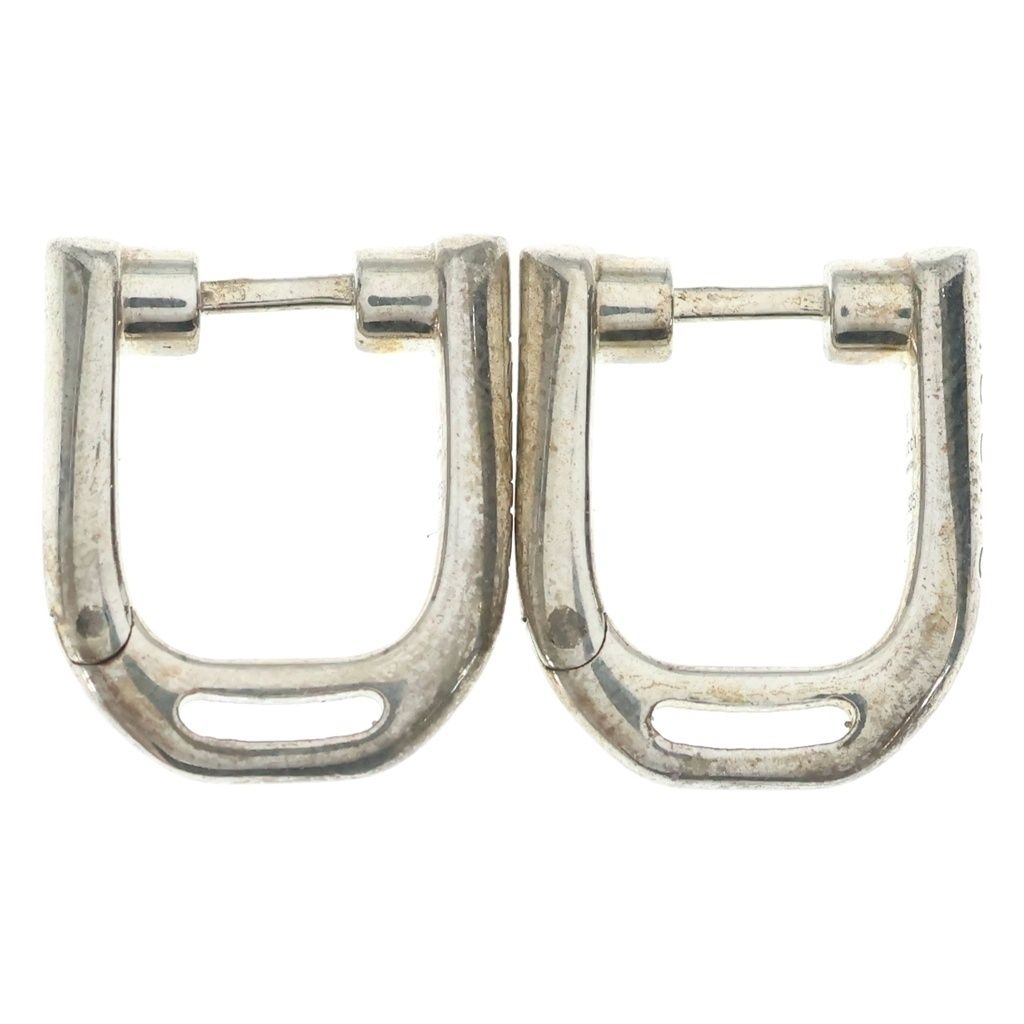 Gucci Staffer Small Hoop Earrings Silver — view 3