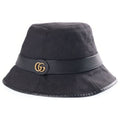 Gucci GG Canvas Logo Plate Bucket Hat Black