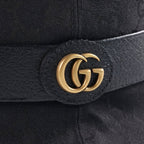 Gucci GG Canvas Logo Plate Bucket Hat Black — view 5