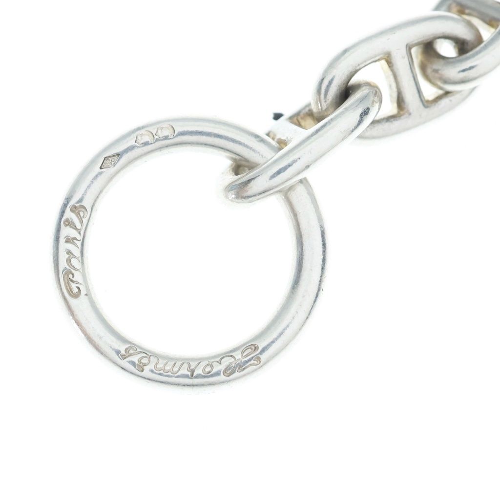Hermes Vintage Chaine D'ancre Necklace PM Cursive Stamp Choker Silver — view 5